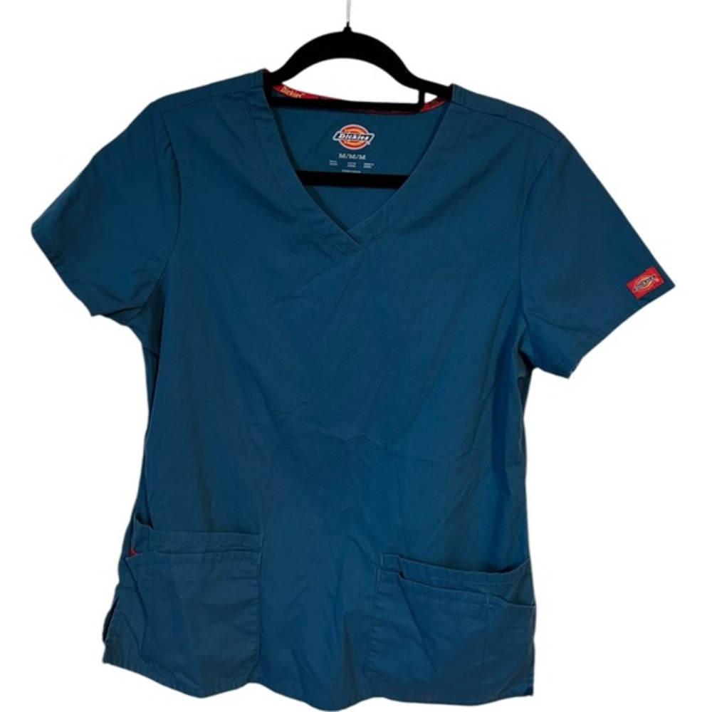 Dickies scrub top blue size medium